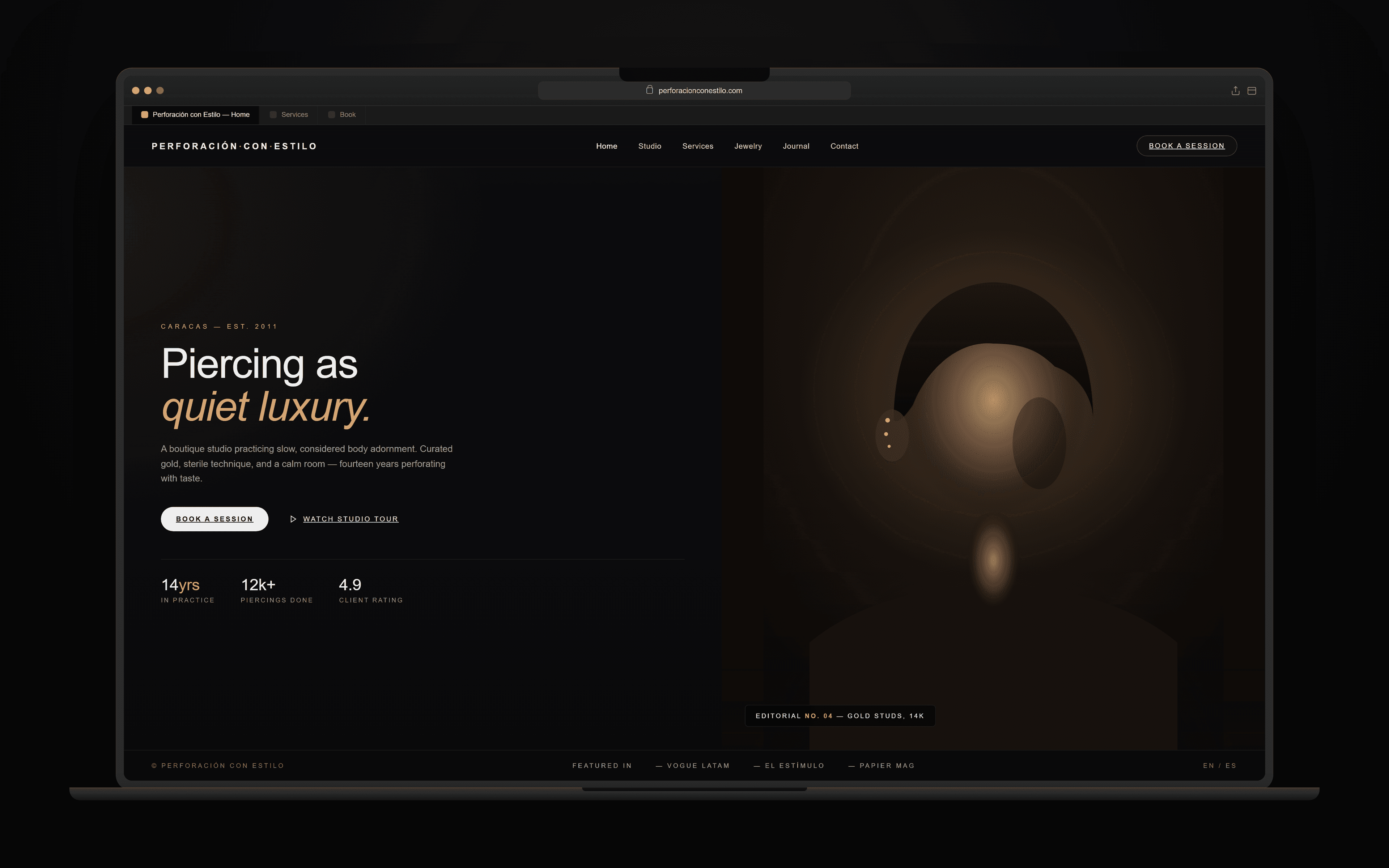 Web corporativa ejemplo